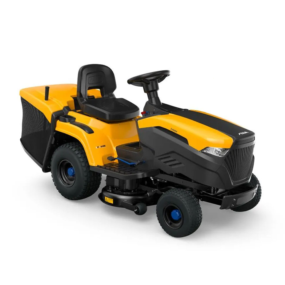 akku rasentraktor stiga estate 384e fangkorb leistung 48v/30ah