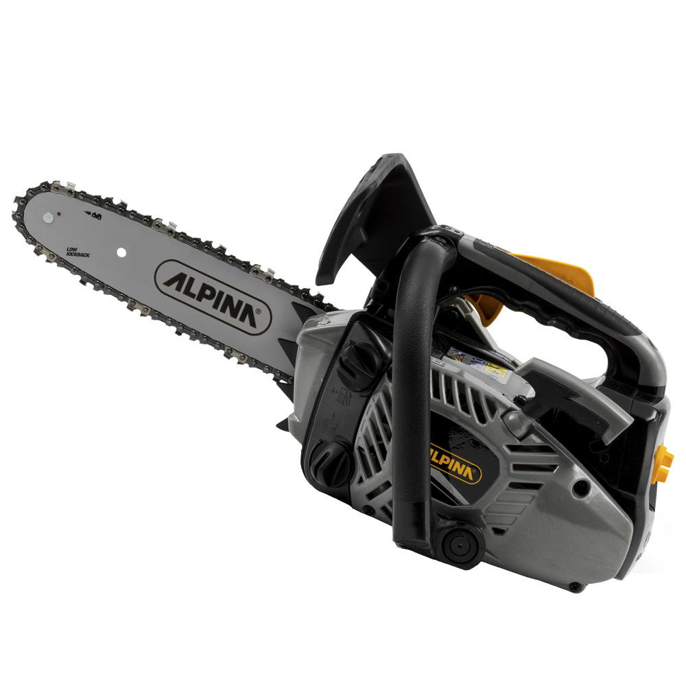 alpina apr 26 baumpflegesäge benzinmotor mit 25,4 ccm hubraum 25 cm schwert