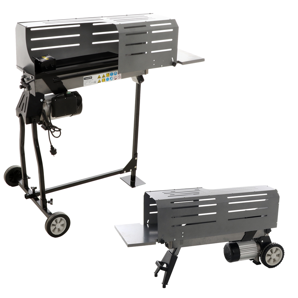 blackstone ehl 7 liegender holzspalter mit elektromotor spaltkraft 7 t gestell im lieferumfang