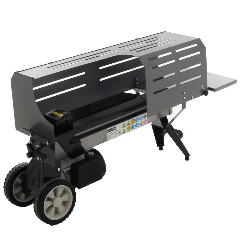 blackstone ehl 7 liegender holzspalter mit elektromotor spaltkraft 7 t