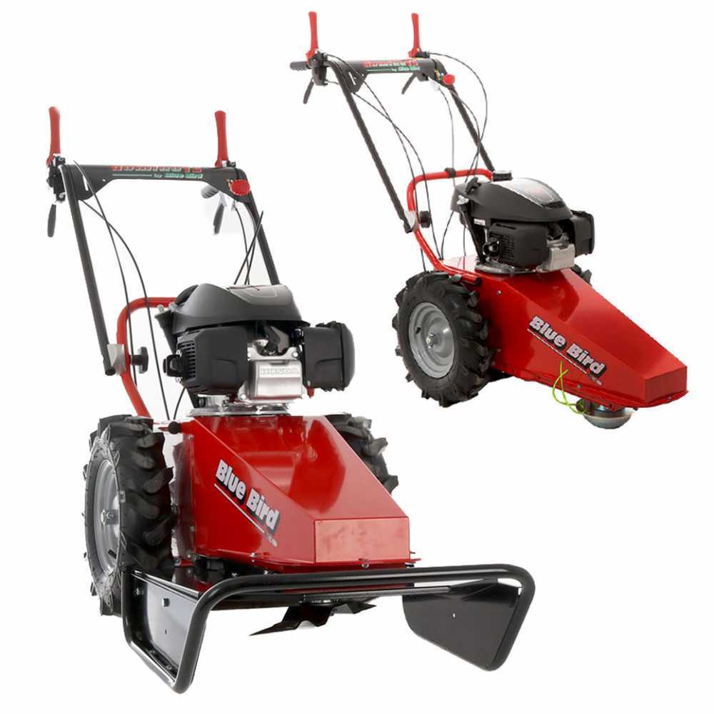 blue bird domino benzin hochgrasmäher messer und fadenkopf honda motor gcv 200