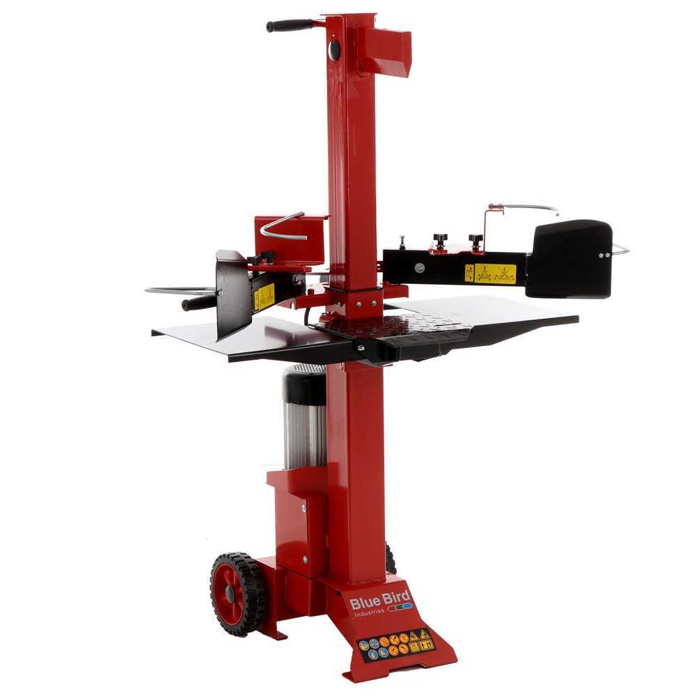 blue bird log splitter lse 7000 vertikaler elektrischer holzspalter
