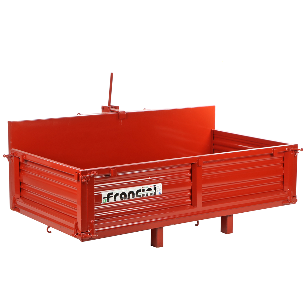 francini p 130 heckcontainer für traktor kippbar 3 öffenbare heckklappen