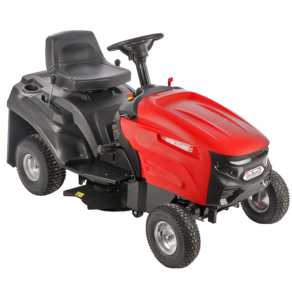 geotech pro rtm 75 685 s rasentraktor mechanikgetriebe seitenauswurf
