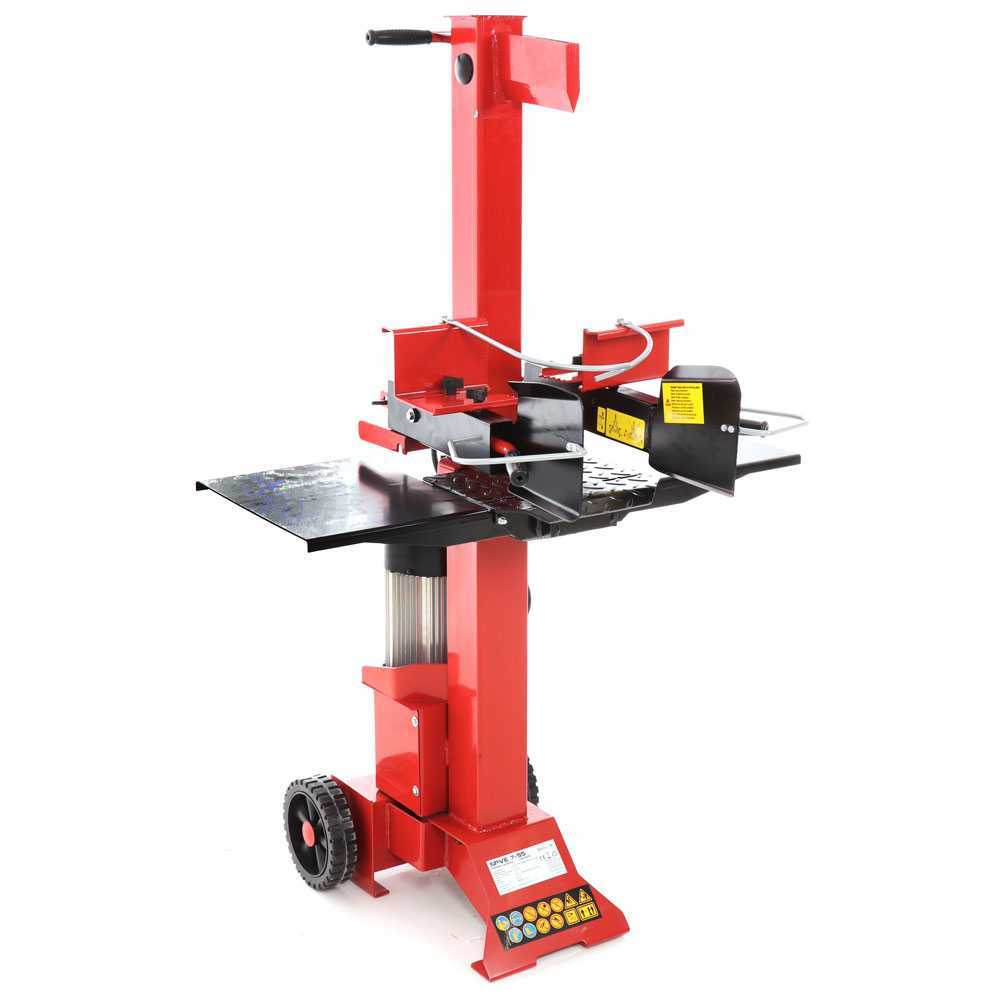 geotech spve 7 55 elektrischer stehender holzspalter mit einphasigem motor 7 t