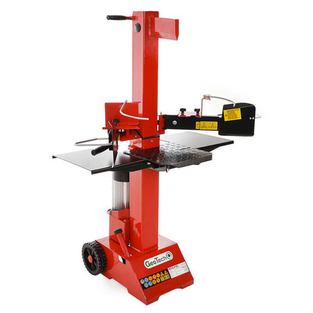 geotech spve 8 55 elektrischer stehender holzspalter mit einphasigem motor 8 t