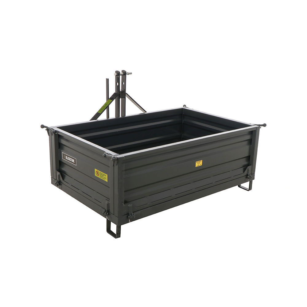 heckcontainer blackstone b tb 140 für traktoren kippbar 3 abnehmbare bordwände