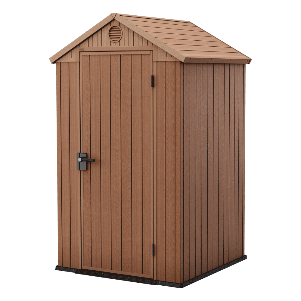 keter darwin braun gartenhaus schuppen 123.8x117x205.1 cm