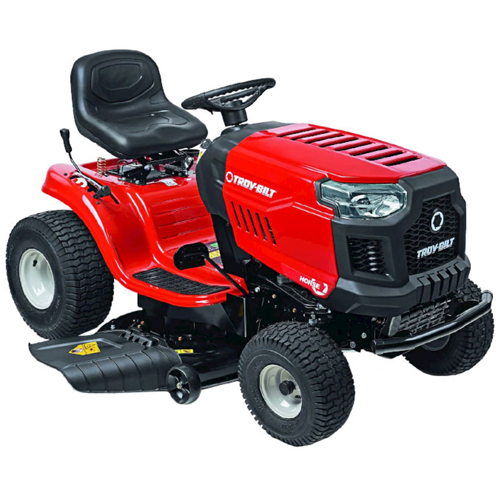 rasentraktor troy bilt horse 107t s cvt getriebe seitenauswurf