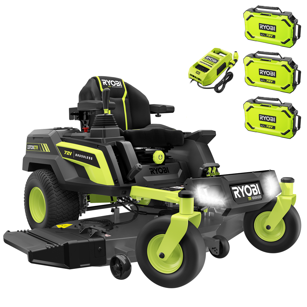 ryobi ztrx137 akku nullwendekreismäher 72v/30ah 137cm schnittbreite 2in1