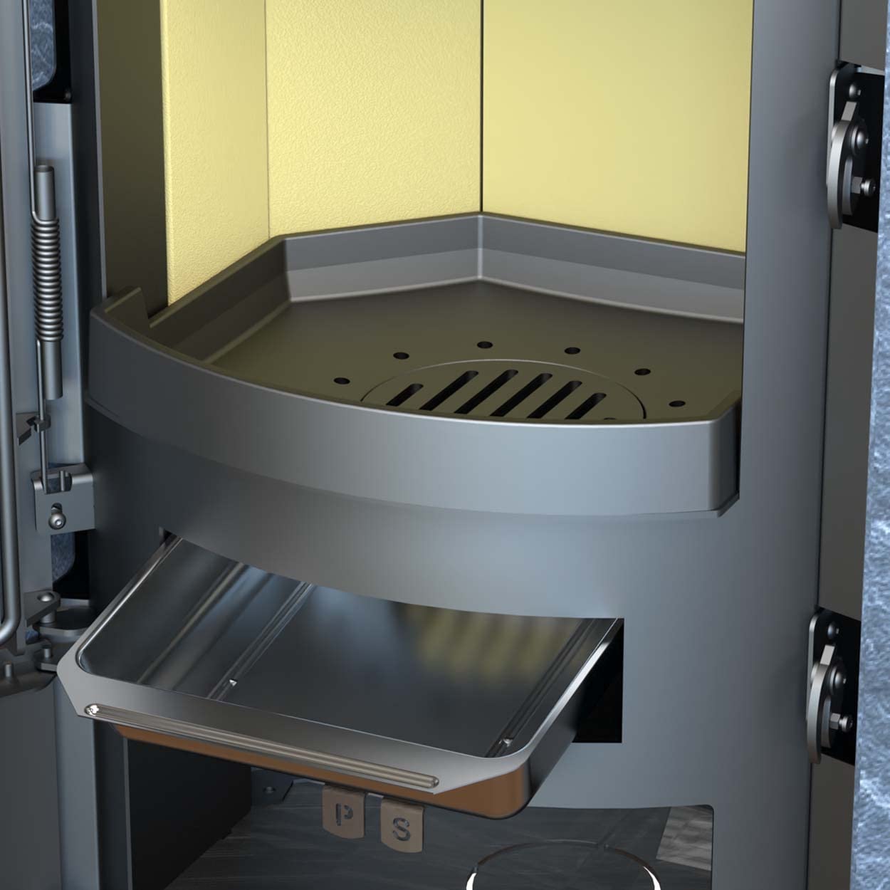 Thermia Ignis Mass Gussgrau Speckstein Automatik Kaminofen Speicherofen 150mm Abgasstutzen 7kw Holzfach massiv Thermia Ignis Mass Gussgrau Speckstein Automatik Kaminofen Speicherofen 150mm Abgasstutzen 7kw Holzfach massiv